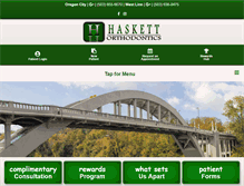 Tablet Screenshot of haskettortho.com